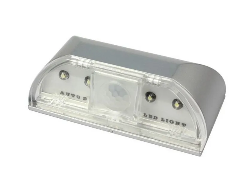 20pcs/lot, New 4 LEDs PIR Auto Sensor Motion Detector Energy Saving