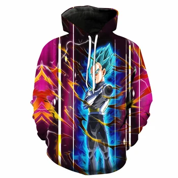 

Jumeast Men/Women Anime Dragon Ball Z Goku Vegeta Print 3D Hoodie Sweatshirt Pullovers Cool Hoodies Green Plus Size S-5XL