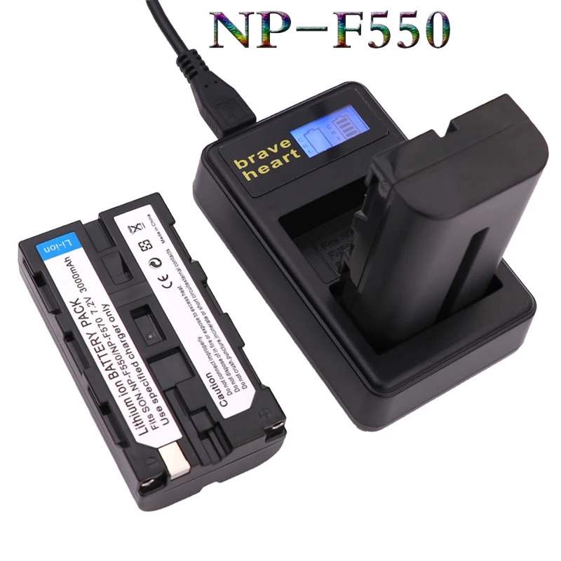 3X3000 мАч NP-F550 NP-F330 NP-F530 NP-F570 NP-F730 NP-F750 Батарея+ светодиодный USB двойной Зарядное устройство для sony CCD-SC55 CCD-TRV81 MVC-FD81