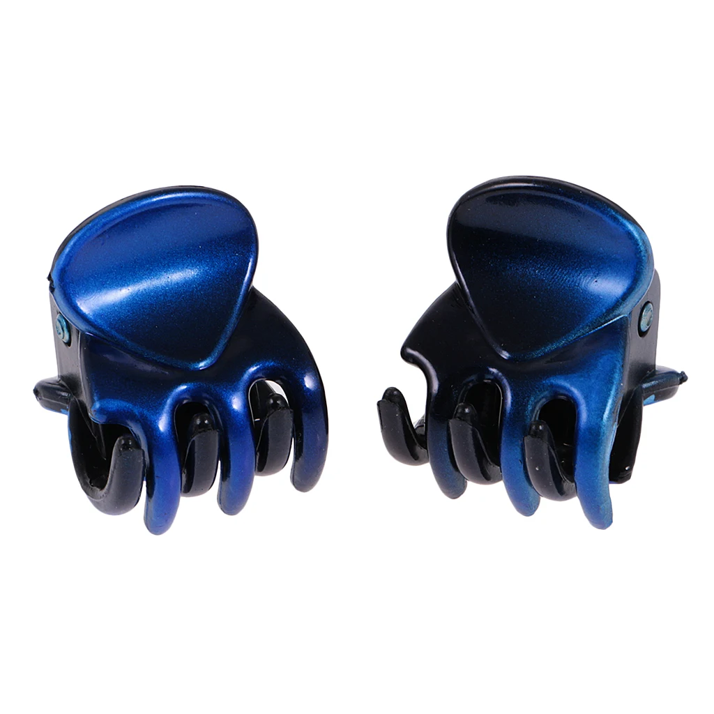 12 Pieces/ Lot Resin Lady Girl Mini Hair Resin Claws Clamps Clips Hair Grips for Holding Hair up and Styling
