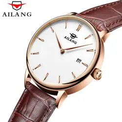 Relojes простой Стиль мужской автоматический механические часы Для мужчин Элитный бренд Сапфир Повседневное часы Для мужчин часы