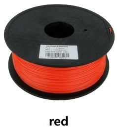 3d Принтер Нити потребительский материал PLA ABS 1,75 мм/3 мм 1 кг высокое качество белый цвет - Цвет: red
