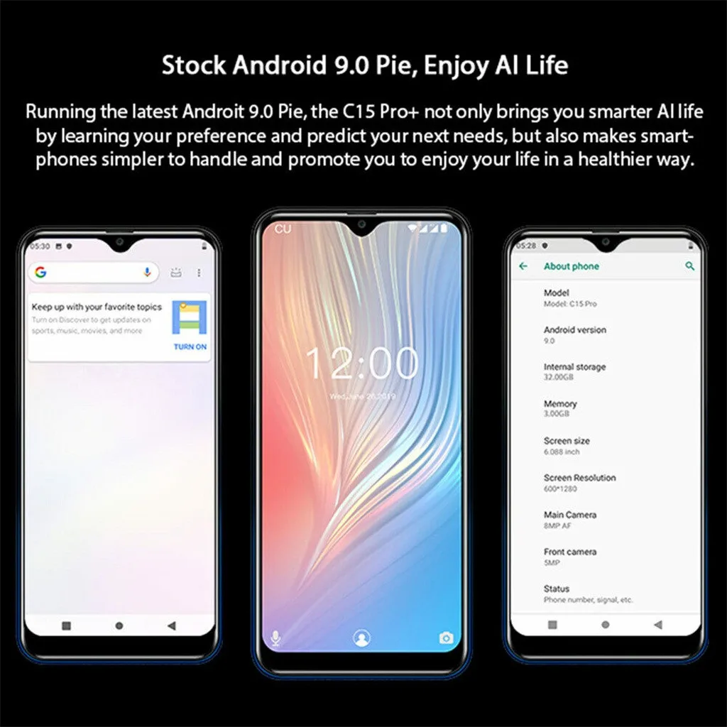 Новинка OUKITEL C15 Pro+ 19:9 сотовые телефоны Android 9,0 3 ГБ+ 32 ГБ Face ID 4G смартфоны покупка