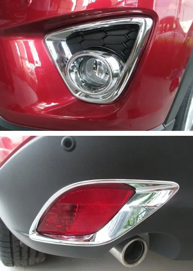 car chromed front rear fog light lamp cover bezels trims mazda cx 5 front light