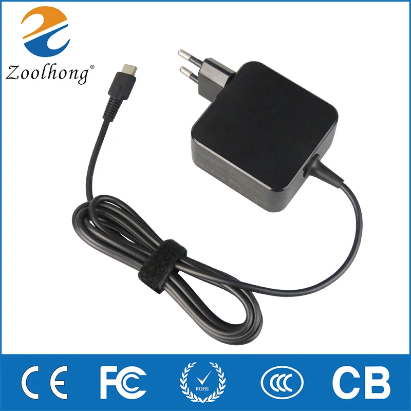 Adaptador de Alimentação Portátil para Asus v tipo c 5 9 12 15 pd Carregador Rápido Usb c Huawei hp Dell Xps Xiaomi ar 45 w 20 v 2.25a