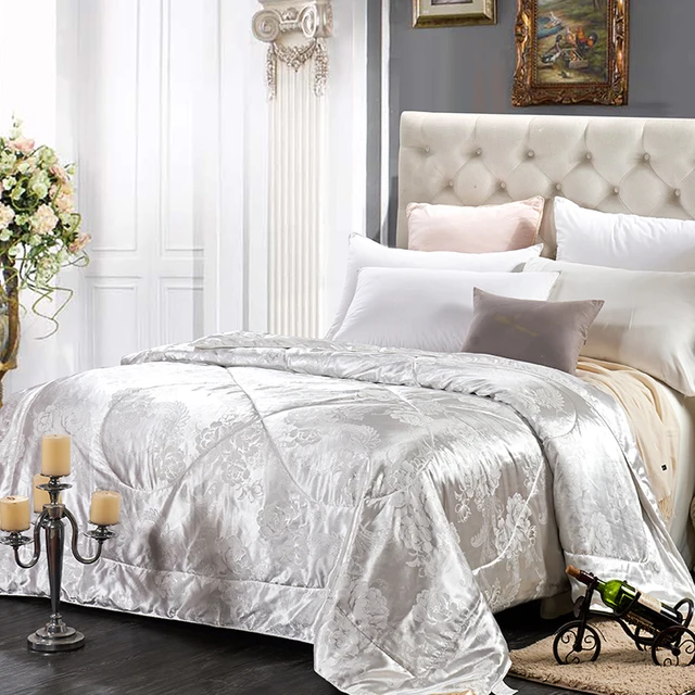 100 natural moerbei zijde gevuld trooster pure zijde quilt zijden ... Zijdendekbed