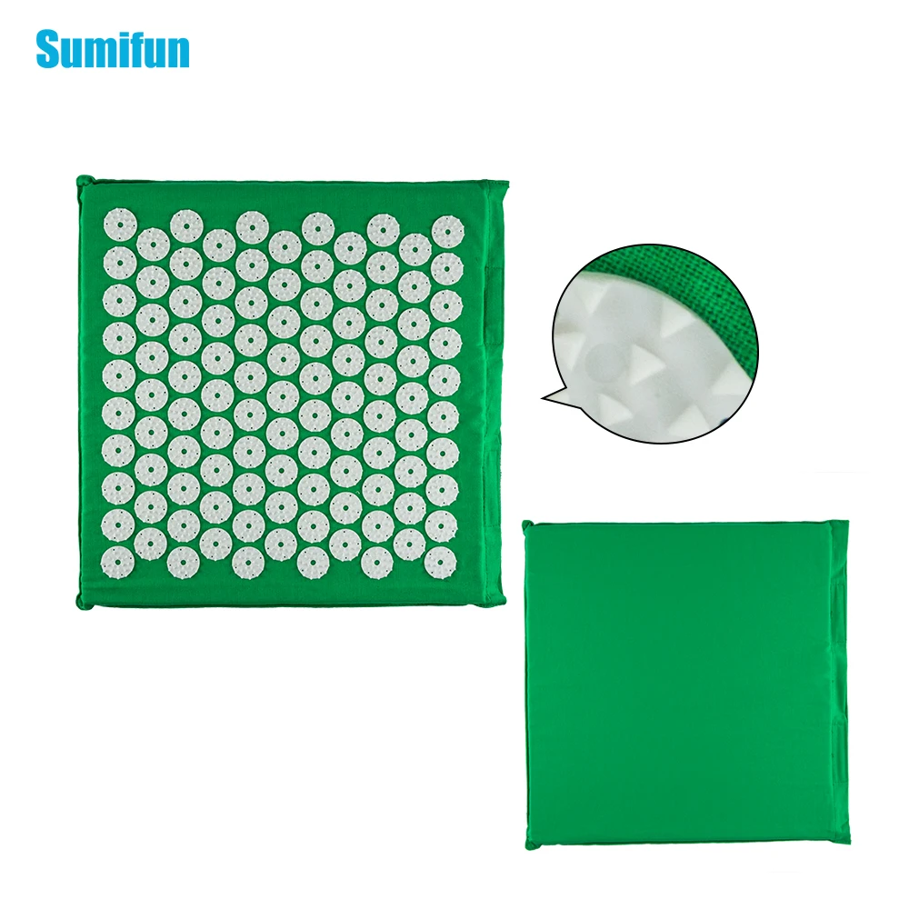 Spike Acupuncture Mat Pain Acupressure Pad Relieve Stress Cushion Yoga