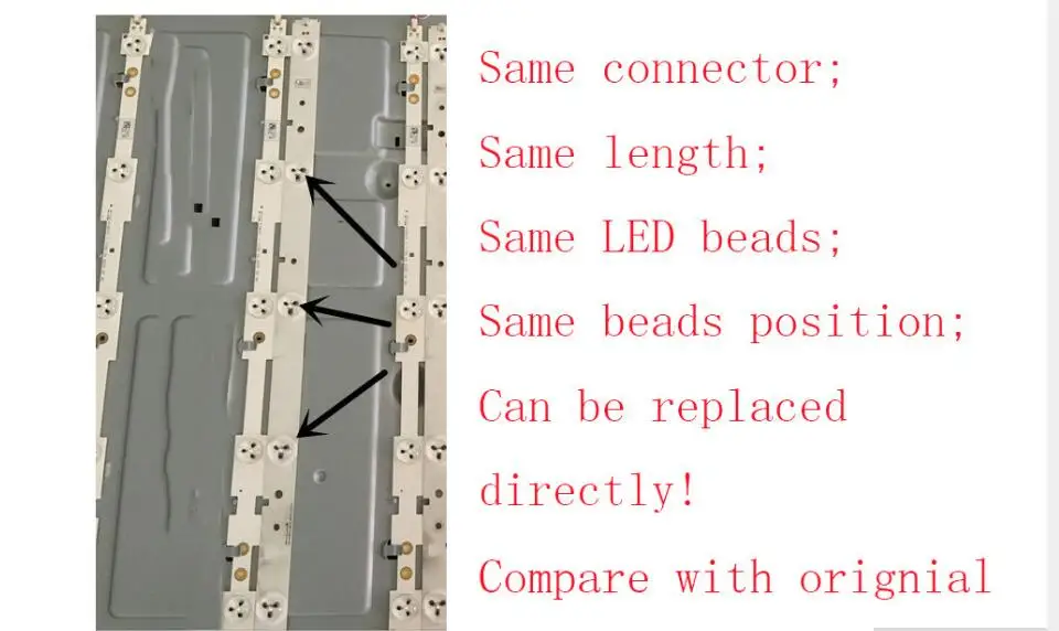 9 шт. x 42 дюймовые светодиодные ленты для подсветки телевизора LED 42K20JD 42EC260JD SVH420A72