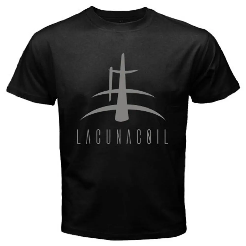 Новый лакуна Metal логотип группы Для мужчин черный аниме футболка Размеры S-3XL |