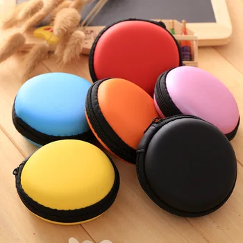 

Neutral Headphone Packet USB Data Line Storage Box Portable Headpset Bags Simple Designs EVA Silicone Dollar Coin Purse Wallets