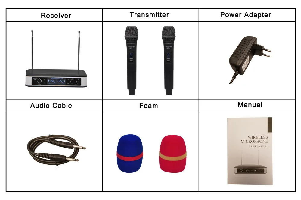 FREEBOSS KV-26 2 Way VHF динамический ручной передатчик 2 канала конференции Dj Караоке вечерние беспроводной микрофон