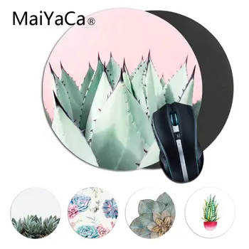

Maiyaca Succulent Splendour DIY Design Gaming Mousepad Game Carpet Mouse Pad round mouse Mat Anti Slip gaming Mousepad 22x22cm