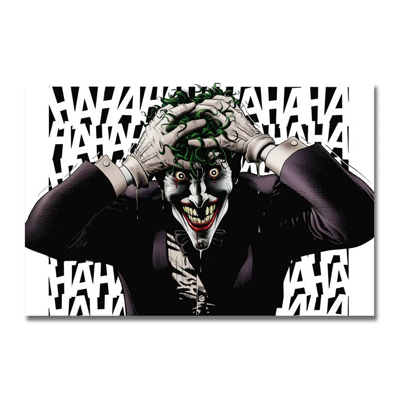 ИСКУССТВО ШЕЛК или холст печать Бэтмен Аркхэм Джокер Горячая игра плакат 13x20 24x36 дюймов для украшение комнаты-003 - Цвет: Picture 1