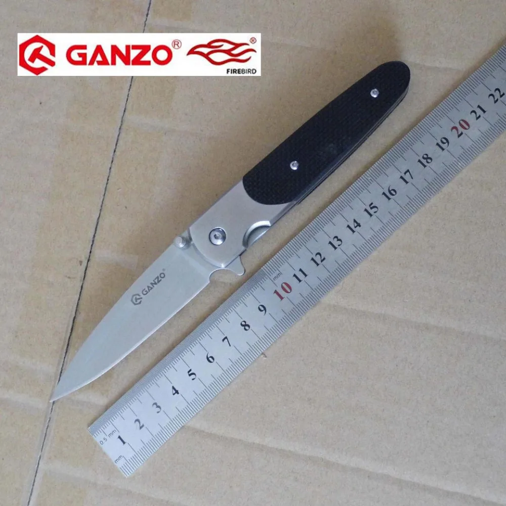 جنزو G743-1 58-60hrc 440c مقبض g10 أو الخشب الطي سكين بقاء التخييم أداة الصيد سكين جيب التكتيكي edc أداة الهواء