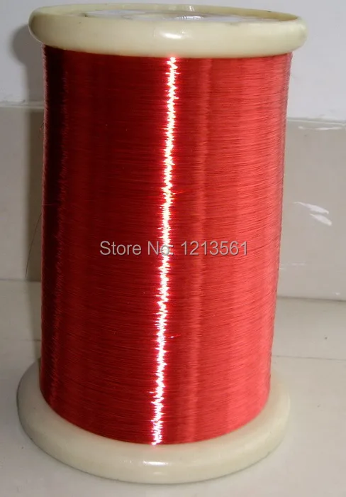 1000 м 0,1 мм Красный полиуретановый эмалированный медный провод Летающий свинец QA-1-155