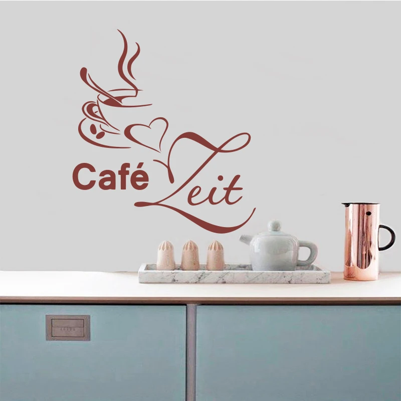 French coffee cup kitchen wall sticker vinyl wall sticker coffee shop kitchen wall decal home decoration art wallpaper DW1049