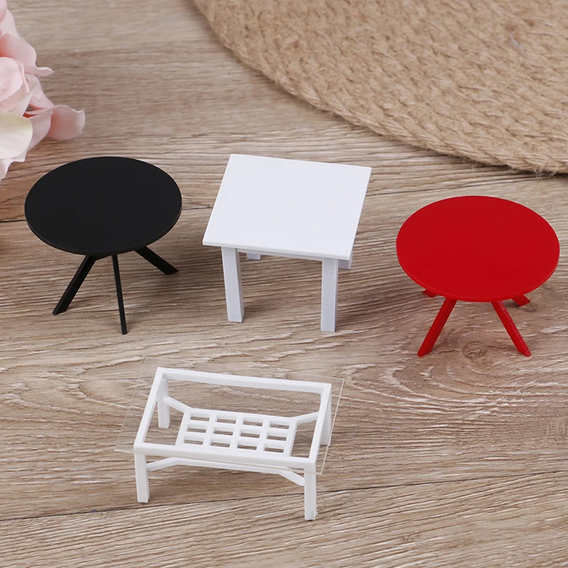 موجة-ارتفع القهوة/نهاية الجدول كرسي 1/12 دمية أثاث مصغر نموذج اكسسوارات الاطفال مسرحية لعبة