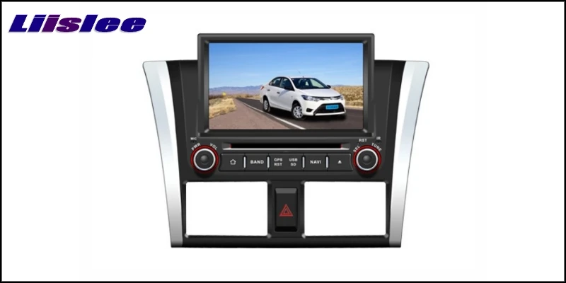 For Toyota Yaris  Yaris Sedan LiisLee Car Multimedia TV DVD GPS Audio Stereo Hi-Fi Radio Original Style Navigation NAV NAVI2