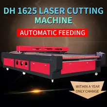 HYCNC 1625 автоматическая подача Лазерная резка машина кожа парикмахерский пеньюар ткань швейная промышленность CNC автоматическая резка машина