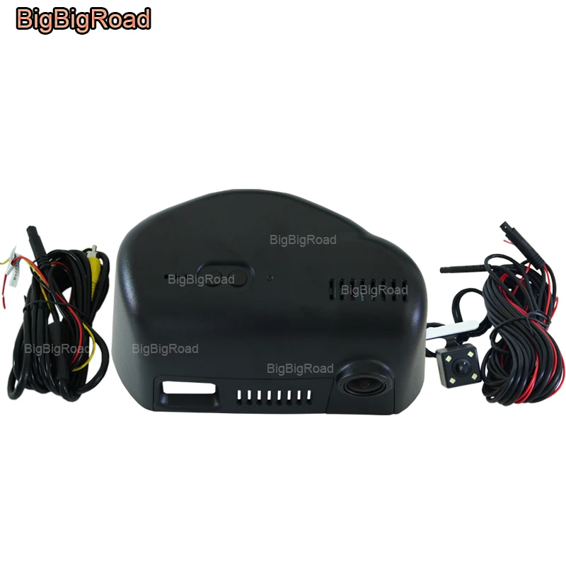 BigBigRoad для jeep cherokee/grand cherokee 2011 2012 2013 Автомобильный видеорегистратор Wifi DVR видеорегистратор двойной объектив