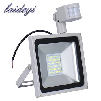 

2PCS 50W Outdoor Lights 220V 3500LM PIR Sensor Led Flood Light SMD 5730 Floodlights for Outdoor Street Square Garden Spotlight