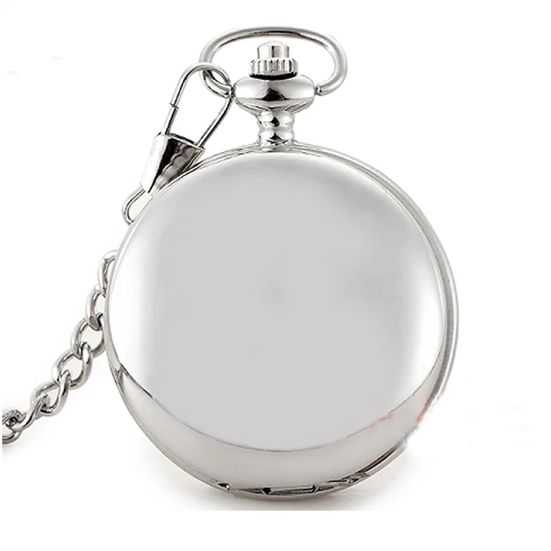 Hot Matted Cover Silver Bronze Black Quartz Necklace Pendant Pocket Watch Chain Unisex Gifts for Men Women Boys Kids | Наручные часы