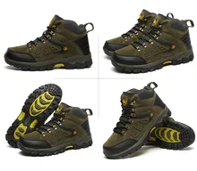 Men Hiking Shoes Waterproof Leather Sport Shoes Climbing Fishing Shoes New Popular Outdoor Sneakers Zapatillas Deportivas Hombre