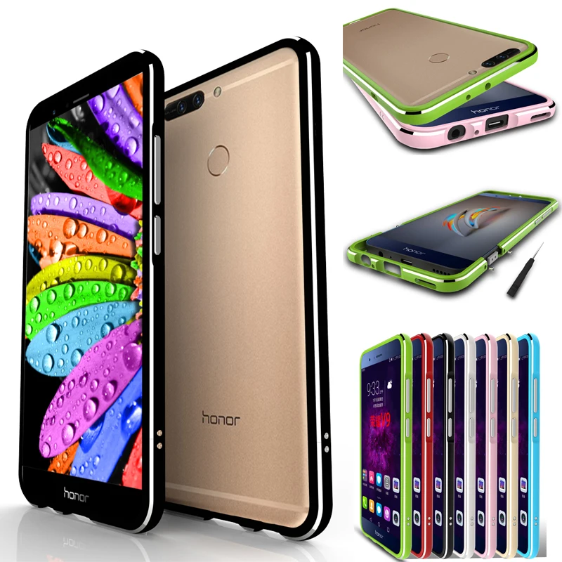 

For Huawei Honor V9 V 9 DUK-AL20 Bumper Case Aluminum Metal Frame Border Case For Huawei Honor V9 Shockproof Shield 5.7''