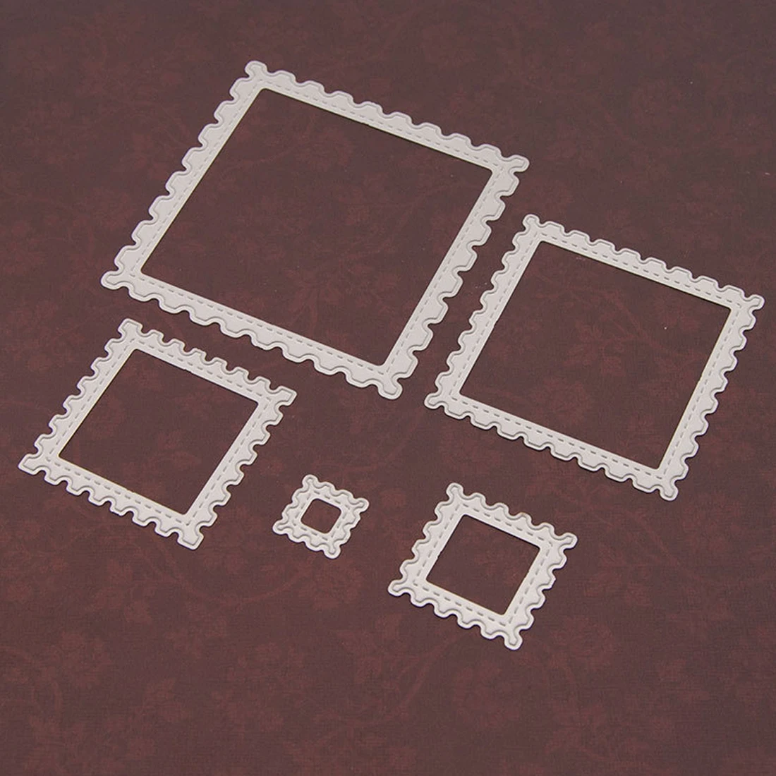 

Stamp Metal Dies Cutting Stitched Rectangle Stamp Frame Embossing Scrapbooking Steel Craft Dies Cuts Paper Album Stencil