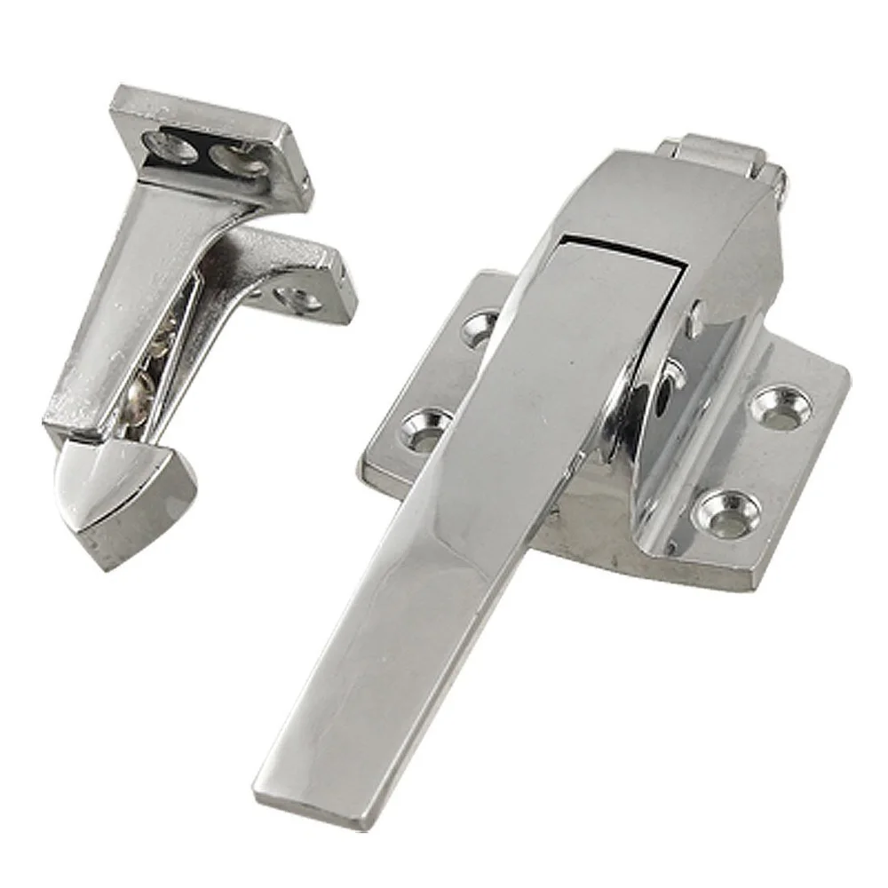 

BMBY Hot SilverToneStainless Steel Spring Loaded Walk In Freezer Cooler Door Handle Latch