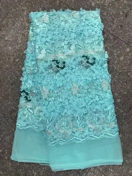 

Positive Feedback African Lace Fabric Nigerian French Lace Fabric Rhinestone Embroidery 3d Flower Lace Fabric For Dress JY022