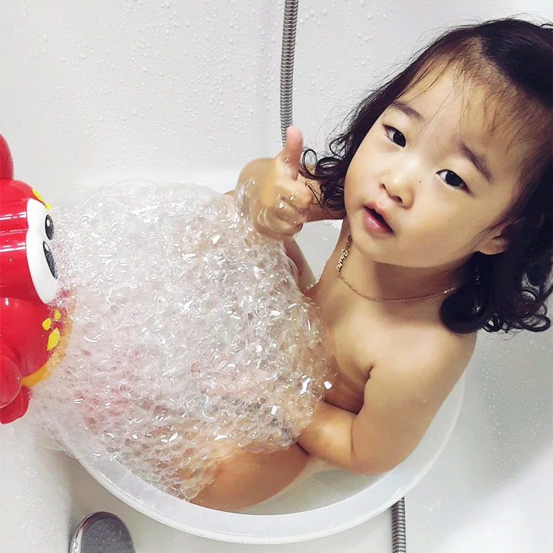 Messy bubble daddy shower