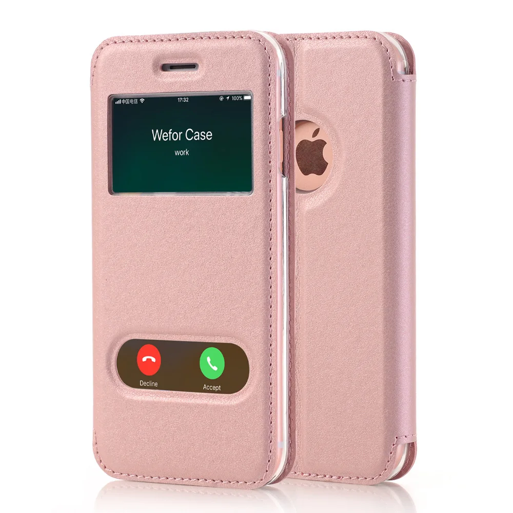 

Case For Apple iPhone 7 Plus & iPhone 8 Plus Luxury PU Leather Flip Wallet Case Cover With Kickstand Capa Phone Cases