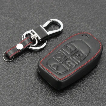 

Car Key Cover For Volvo S40 XC90 S80 XC70 S60 V70 D05 Leather Remote Flip Folding Key Case Fob Cover Holder 5 Buttons