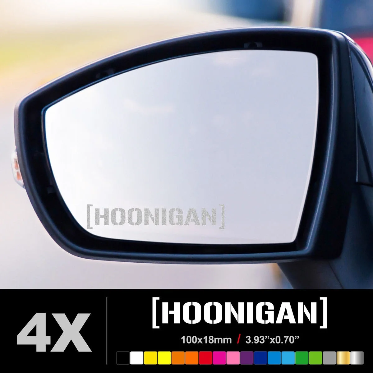 Для (4 шт.) HOONIGAN крыло зеркало Стекло матовый Etched автомобилей Виниловые стикеры