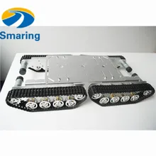 Официальный iSmaring Металла Амортизатор 4WD Бак Шасси Автомобиля TS600 Бак Алюминиевый Сплав Шасси Автомобиля/Эксперимент Платформу, Сервоприводы, Con