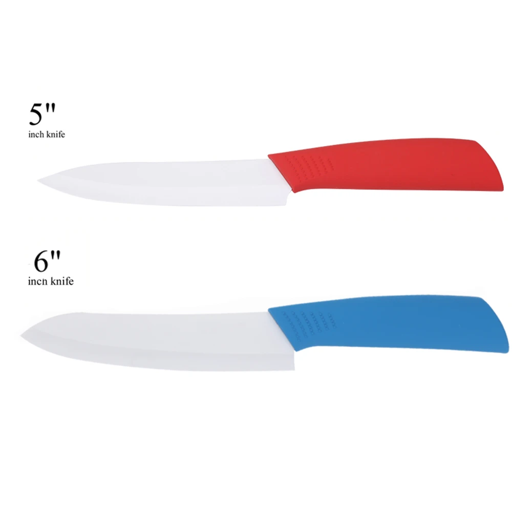 5 inch 6inch Циркониевый керамический нож 3, 4, 5, 6 дюймов, кухонные ножи шеф-повара, набор керамических ножей с белым лезвием, кухонные инструменты для приготовления пищи - Цвет: 5 inch 6inch