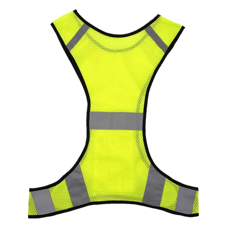 Safety Vest Night Outdoor Sports Vest Running Riding Reflective Vest Visibility Security Jacket Reflective Strips #2A26 (9)