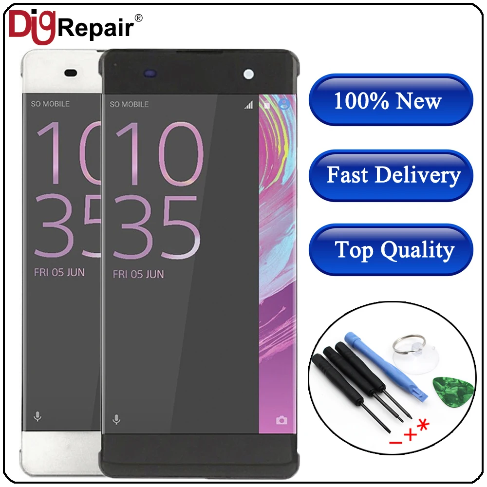 

For Sony Xperia E5 F3311 F3313 E5663 LCD Display Touch Screen For Sony Xperia XA Screen with Frame F3111 lcd For Sony Xperia E5