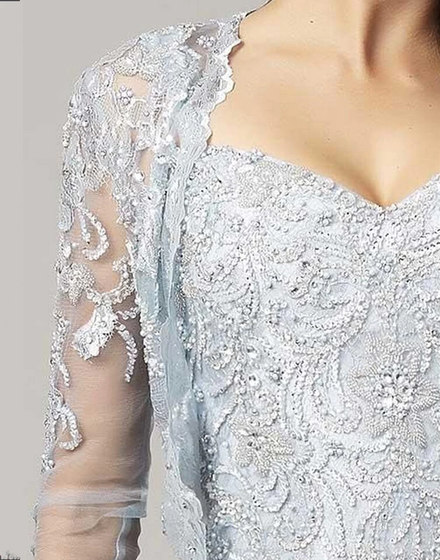 Платье для матери невесты с курткой длинное вечернее платье Vestido De Madrinha Robe Mere
