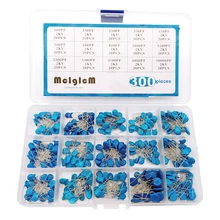 MCIGICM 15 стоимость/Тип 300 шт высокое Напряжение Керамика конденсатор с алюминиевой крышкой, Ассортимент Box комплект 2Kv 2000V 100pf~ 10000pf