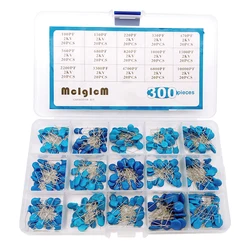 15 Value/Type 300 pcs High Voltage Ceramic Capacitor Assortment Box Kit 2Kv 2000V 100pf ~ 10000pf 15 Value/Type 300 pcs High Voltage Ceramic Capacitor Assortment Box Kit 2Kv 2000V 100pf ~ 10000pf