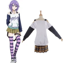 Anime Rosario Vampire Mizore Shirayuki traje traje de vestir para las niñas disfraces de Halloween Cosplay