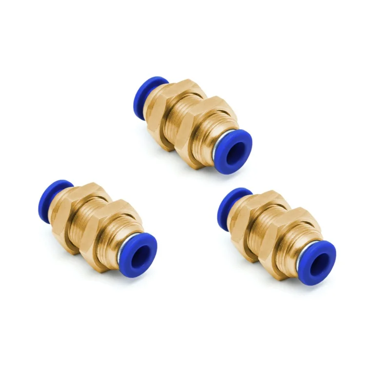 PM -4 6 8 10 12 мм (5/32 &quot1/4&quot 5/16 &quot3/8&quot 1/2 &quot) Пневматическая перегородка прямой