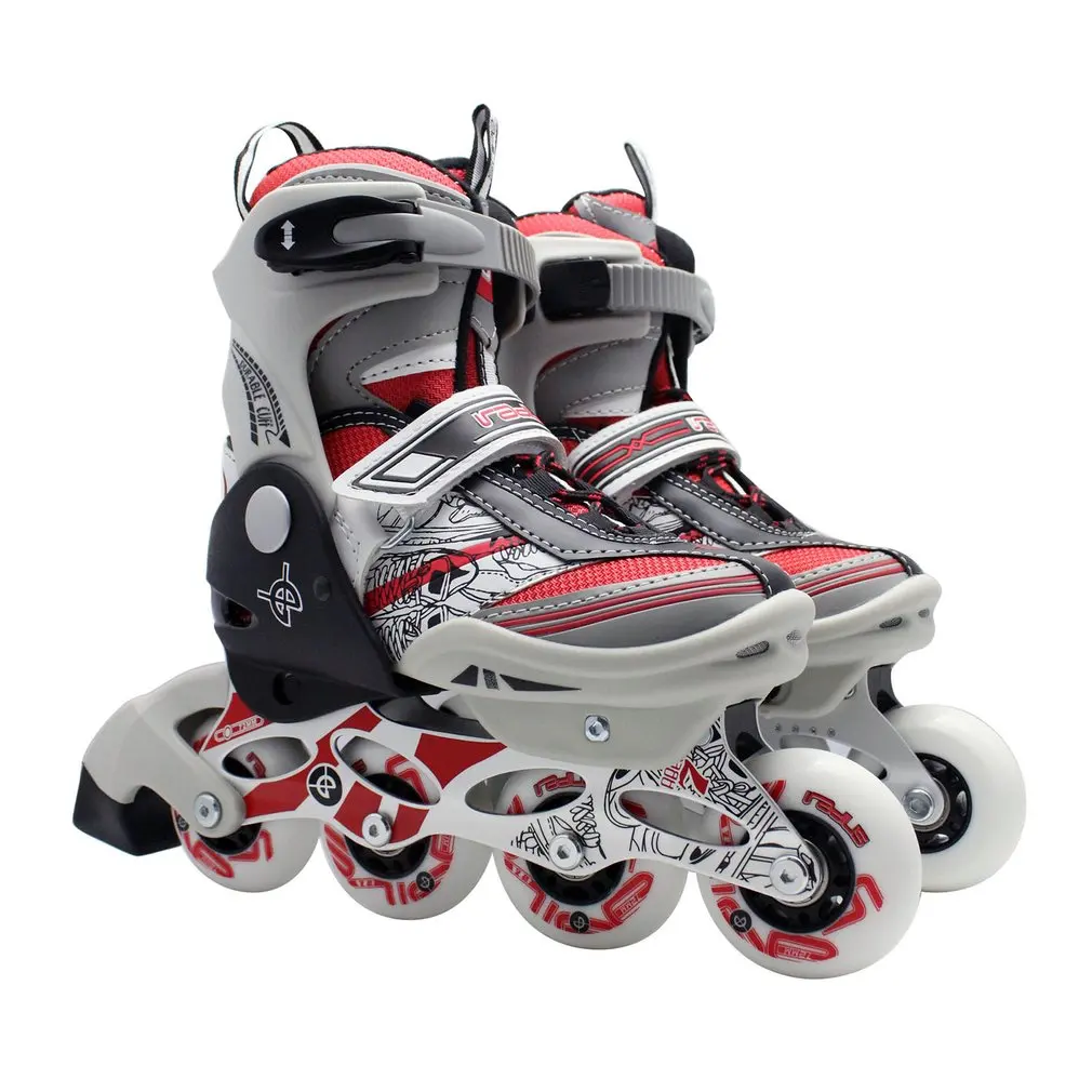 

Unisex Professional Children Skating Shoes Single-row Roller Skates Shoes Adjustable Universal Inline Skating Shoes