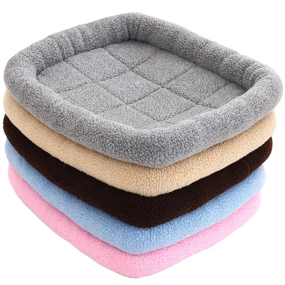 

Winter Dog Bed Soft Fleece Warm Cat Beds Multifunction Puppy Cushion Dog Cage Mat Dog Car Seat Mat For Small Medium Dog S/M/L