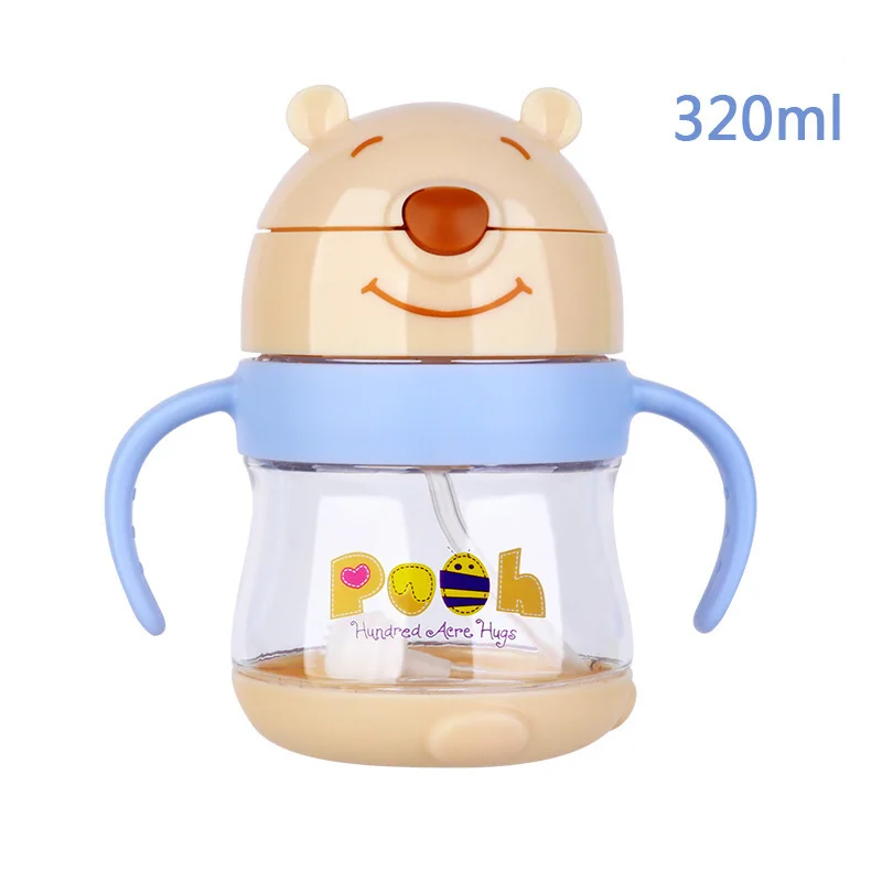 A style 320ml disney для питья дети мультфильм Винни Пух чашки Baby анти-дроссель анти-осень Сиппи Поильник подарки на день рождения - Цвет: A style 320ml