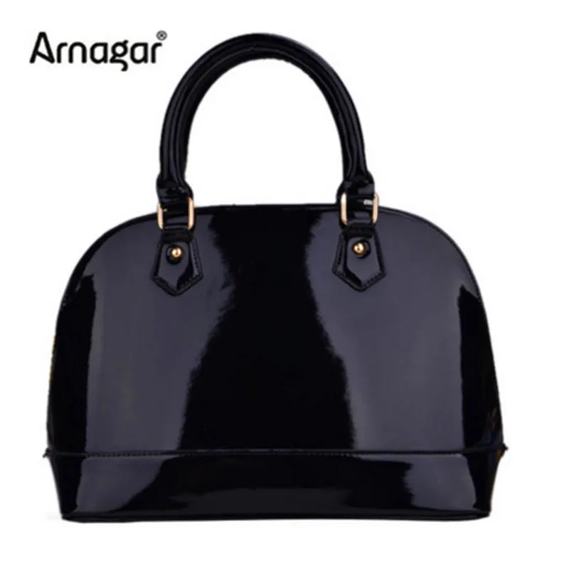 2016 New women's patent leather bags handbags famous brands shell bags ladies hand bags luxury handbags women bags designer