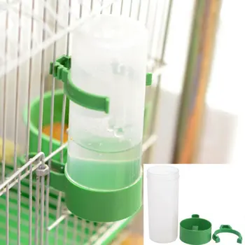 

4PCS Pet Bird Drinker Automatic Feeder Water with Clip Bird Feeder Trough Clean Practical Elegant Clip bird fountains