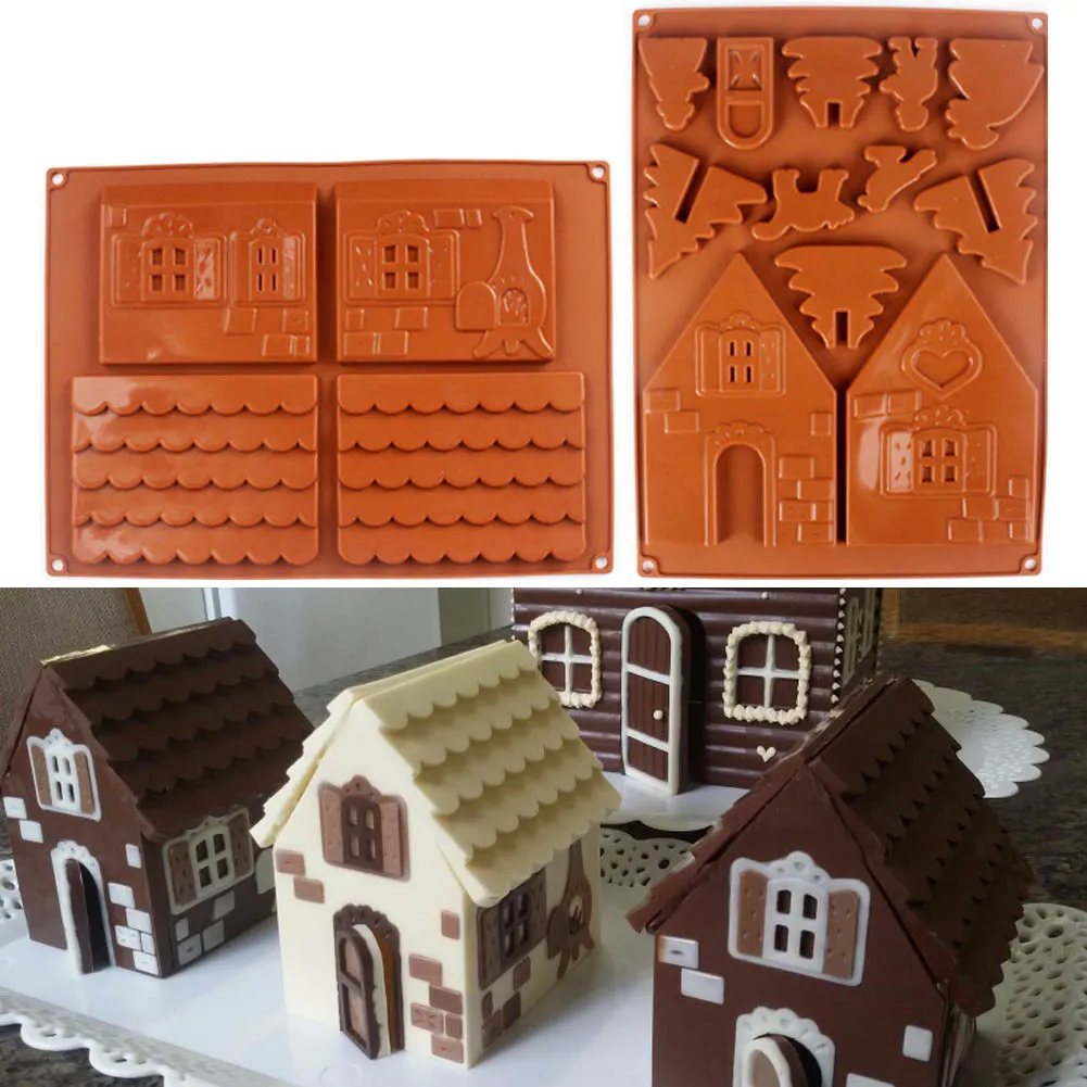 2 Pcsset 3D Christmas Gingerbread House Silicone Mold Chocolate Cake Mould Diy Biscuits Baking Tools Hy99 Dc11 huismerk kopen in de aanbieding 2 Pcsset 3D Christmas Gingerbread House Silicone Mold Chocolate Cake Mould Diy Biscuits Baking Tools Hy99 Dc11 huismerk kopen in de aanbieding